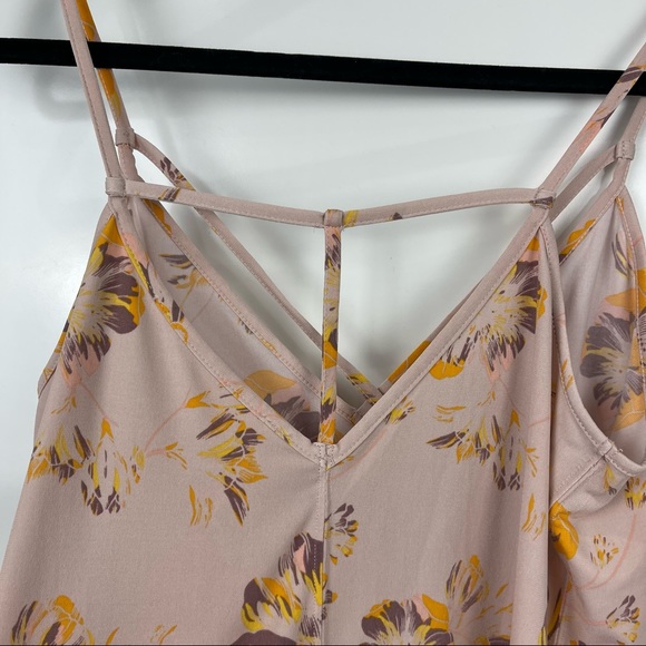 Free People Sleeveless Strappy Floral Print V-Neck Cami Top Size XS - Picture 6 of 7